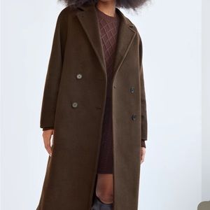 Aritzia Babaton Burnt Cedar Slouch Coat